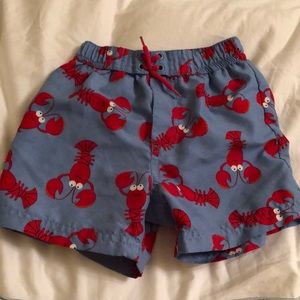 Lobster swim trunks